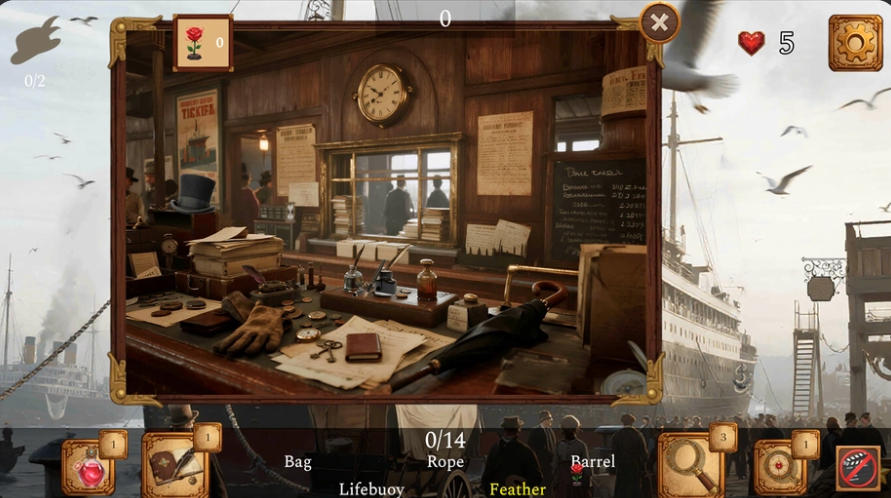 Around the World in 80 Days: Hidden Quest Victorian port scene