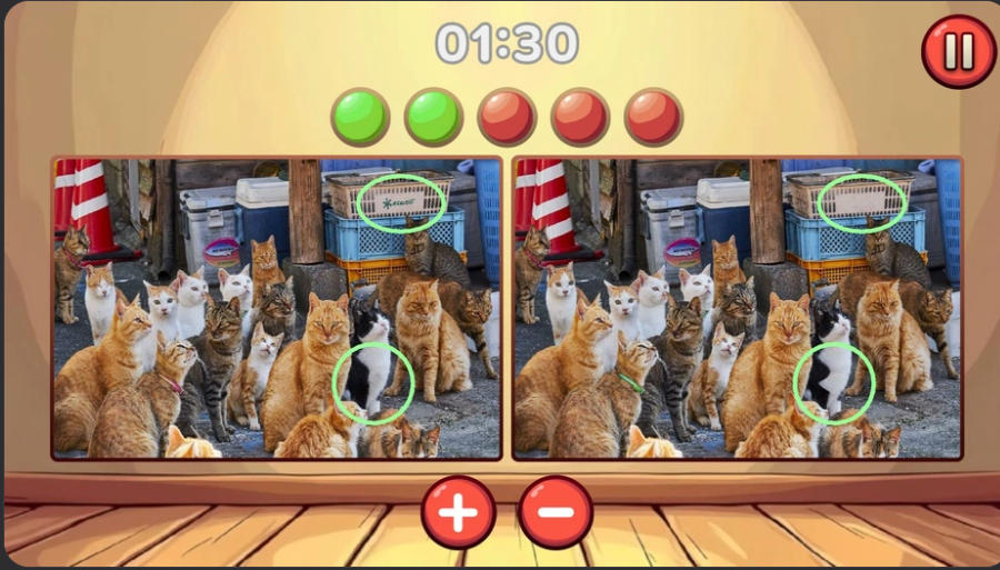 Bloodhound Spot Differences street cat comparison puzzle