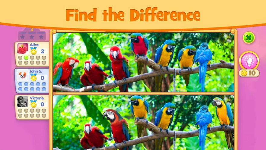 Differences online real player spot the difference round