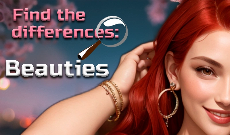 Find the Differences: Beauties game card
