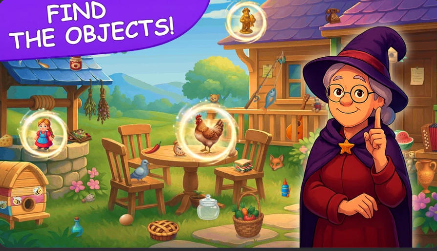 Firson's Riddles Hidden Object cluttered room search scene