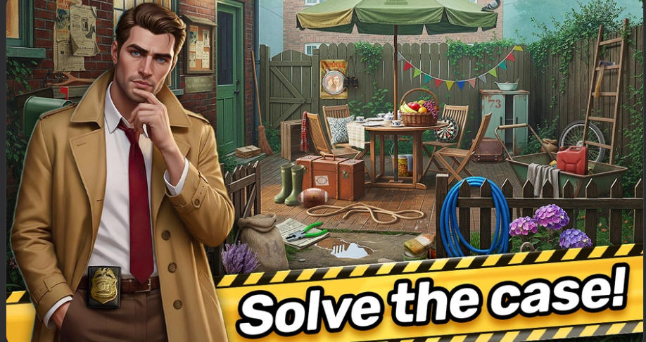Hidden Object Detective Story mini-game puzzle