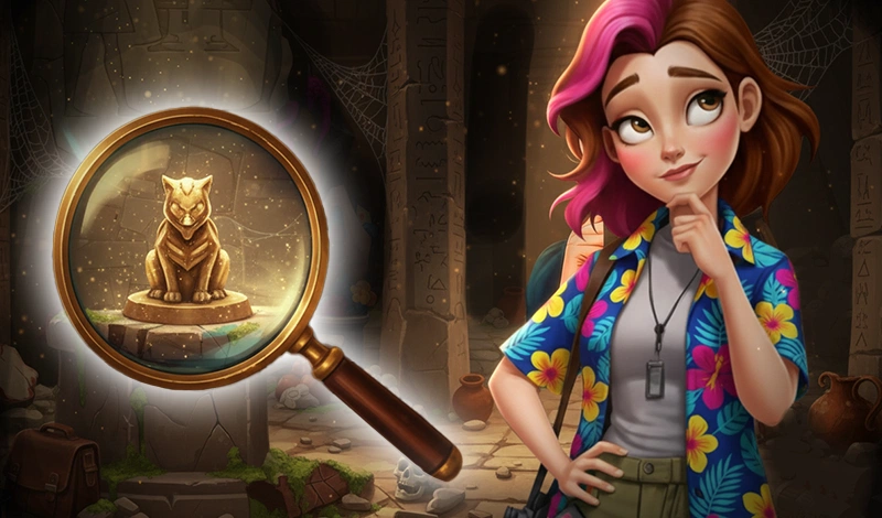 Hidden Objects: Find the Treasure hidden object poster