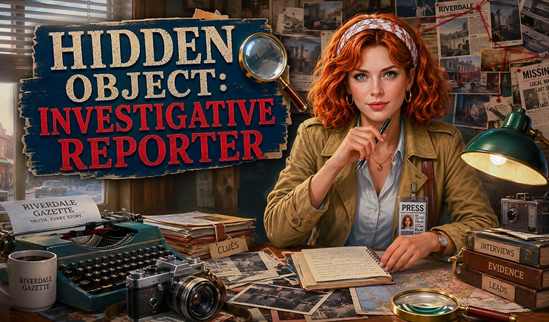 Hidden Object: Investigative Reporter game card