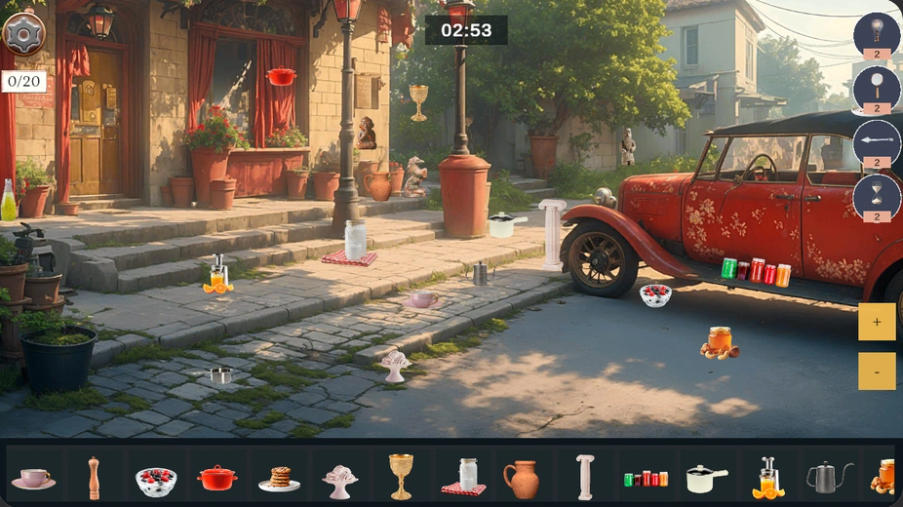 Hidden Object: Lost Places hidden object search on a sunny street