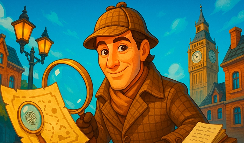 Hidden Object: Sherlock Holmes hidden object poster