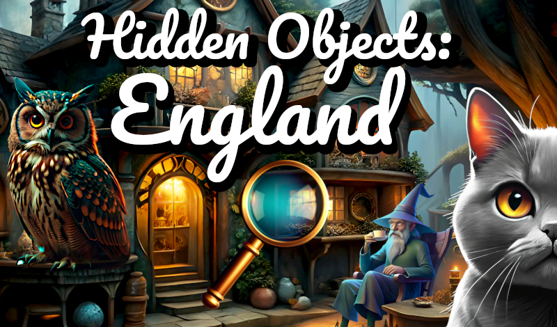 Hidden Objects: England game card