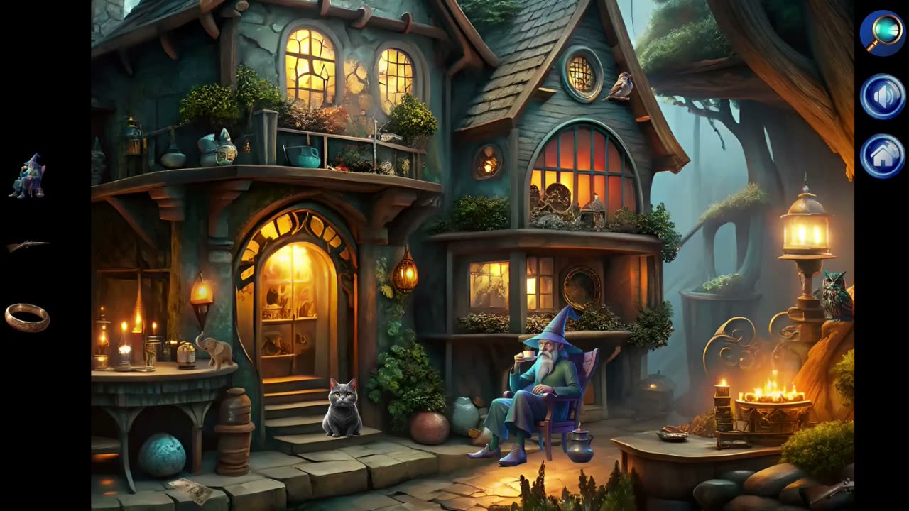 Hidden Objects England countryside and landmark scene