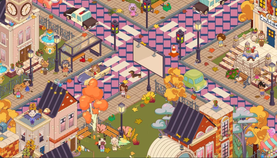 Hidden Objects Find Objects in the Village colorful city map