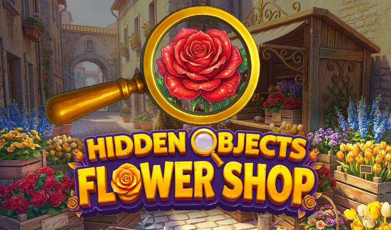 Hidden Objects: Flower Shop game card