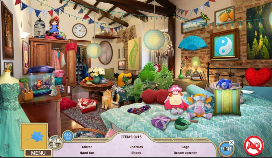 Hidden Objects: Sweet Home hidden items in a cozy living room