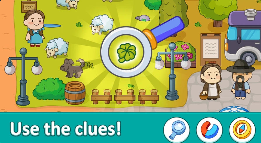 Lost&Found: Find it all! magnifier magnet compass power-ups