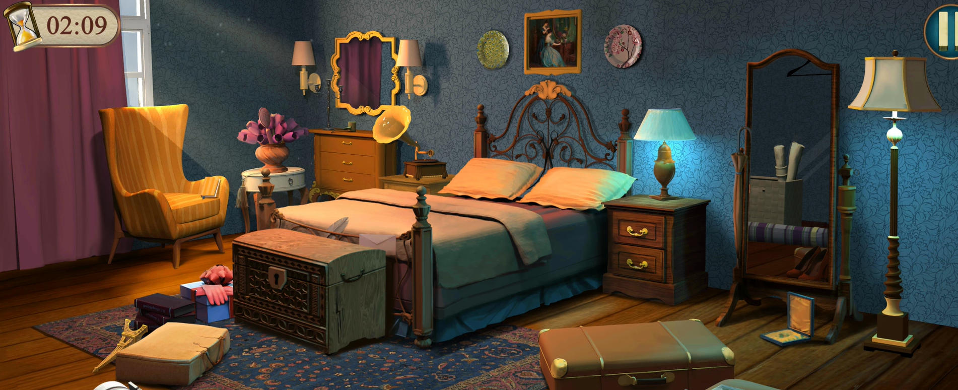 Mary's Mystery Hidden Object tool interaction scene