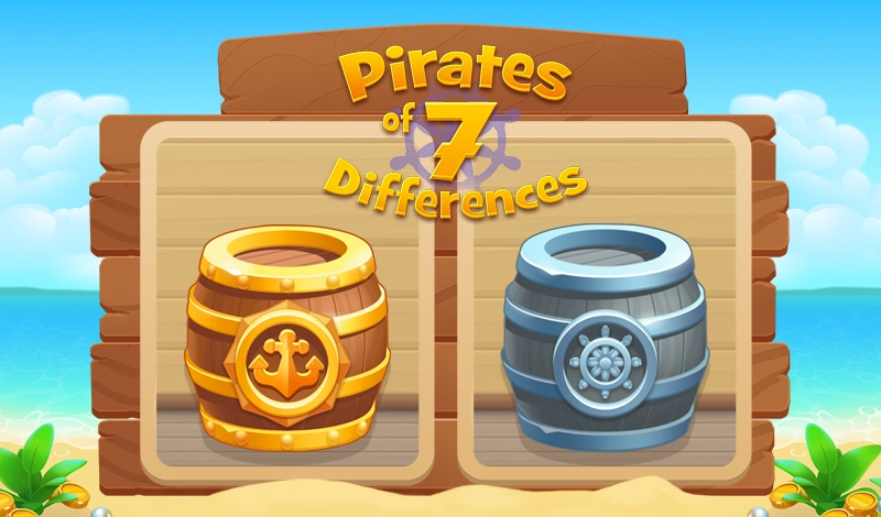 Pirates of 7 Differences hidden object poster