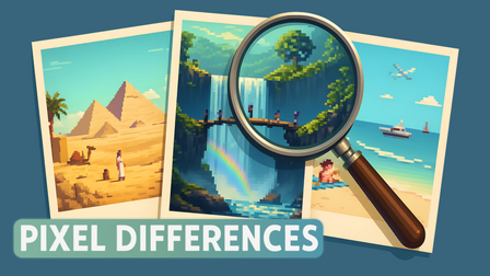 Pixel Differences hidden object poster