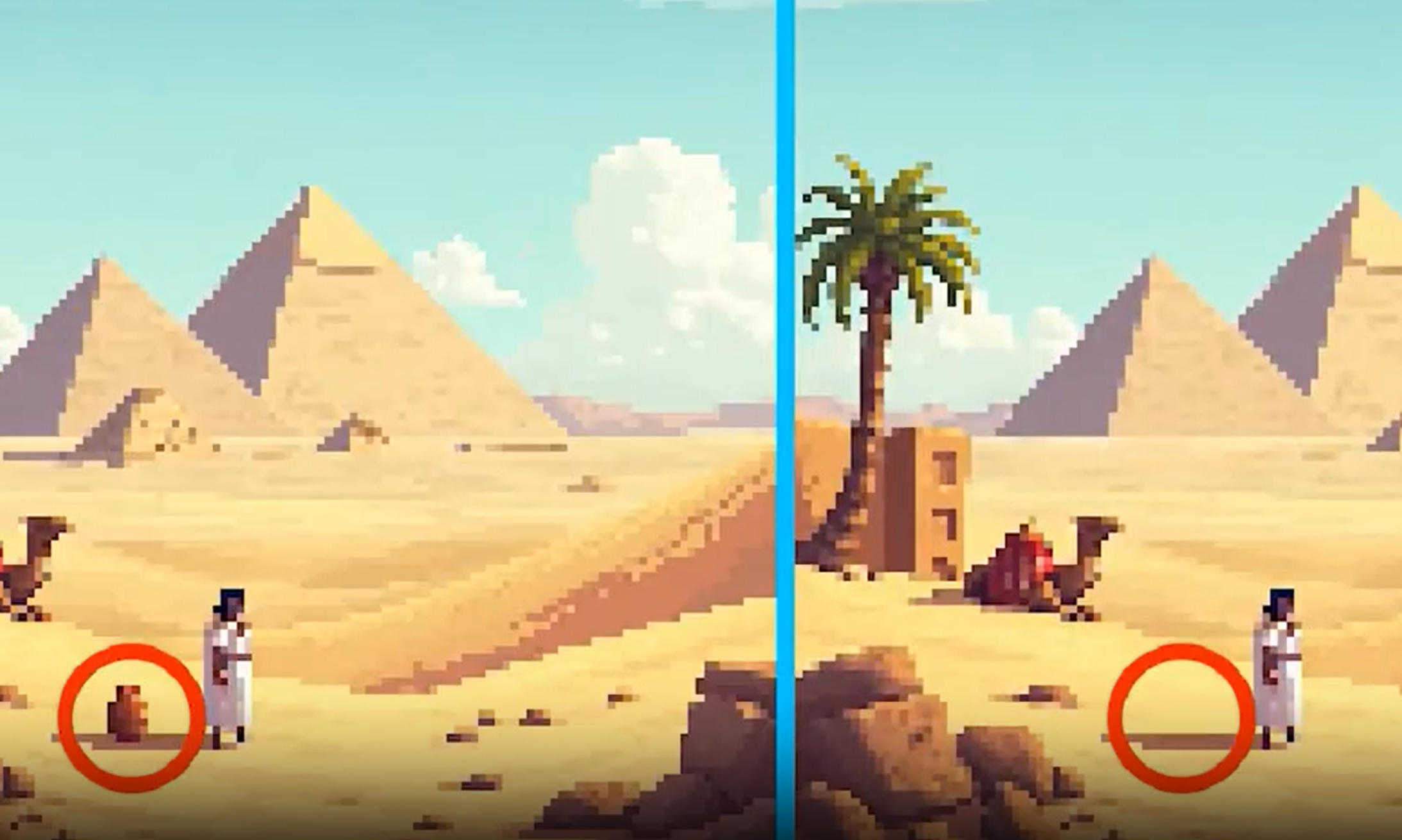 Pixel Differences online pixel art puzzle