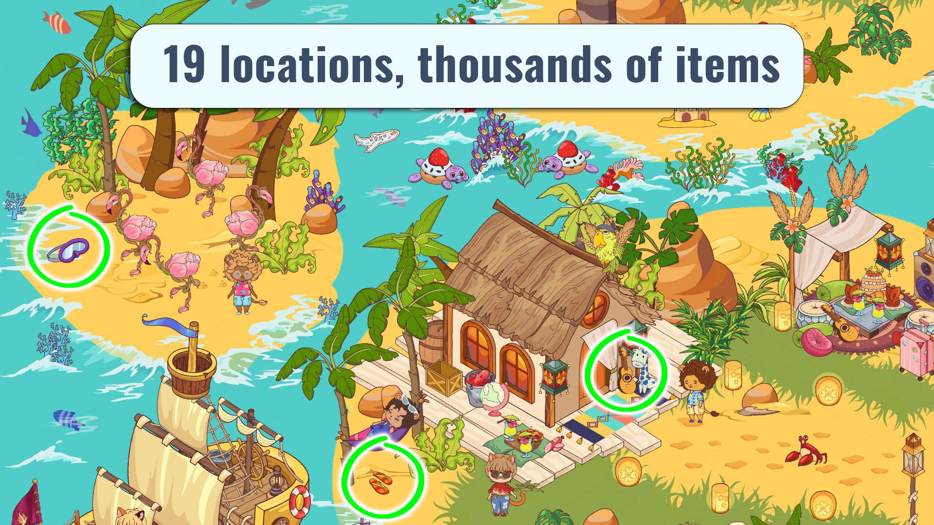 Search And Find Hidden Object furnished room scene