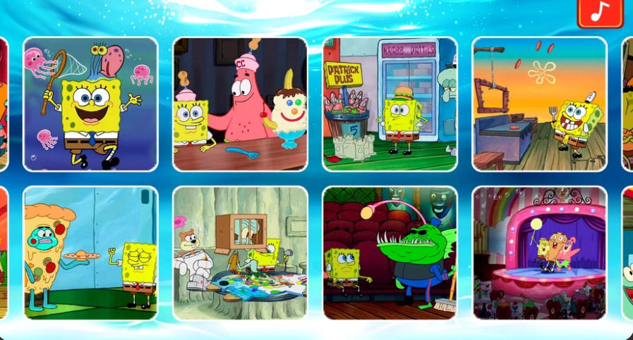 SpongeBob Spot the Differences 30 cartoon levels gallery