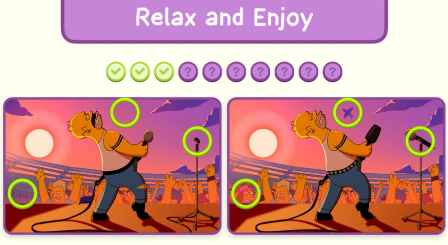 Spot the Differences The Best rock concert comparison level